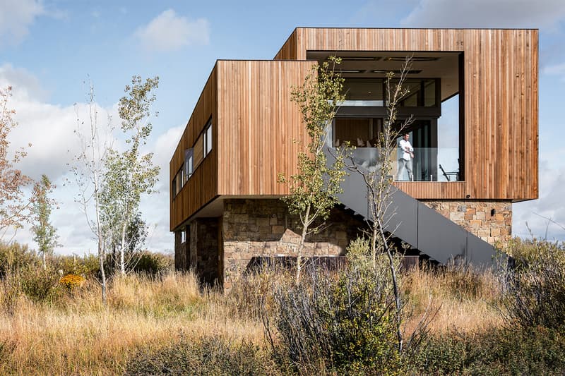 Teton Residence RO ROCKETT DESIGN Architecture Architects Homes Houses Idaho Jackson Hole Wyoming Retreat Isolated wetlands plain