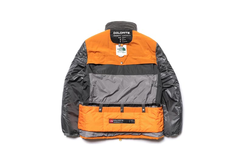 The North Face Junya Watanabe MAN Dolomite Sleeping Bag Jacket Orange Grey release info