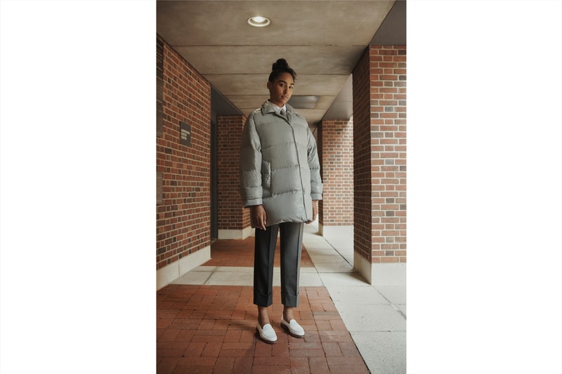Thom Browne for Barneys New York exclusive capsule Collection fall winter 2018 men's women's new york fashion week nyfw ready to wear bespoke tailoring made to measure suit archive exhibition madison avenue flagship