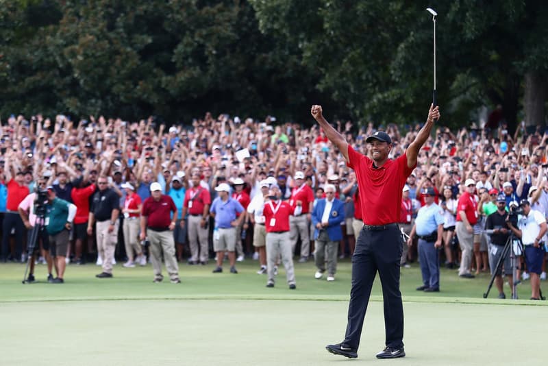 tiger woods win golf pga tour tournament championship East Lake Golf Course georgia red nike shit