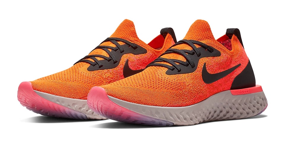 Orange nike epic react Clearance