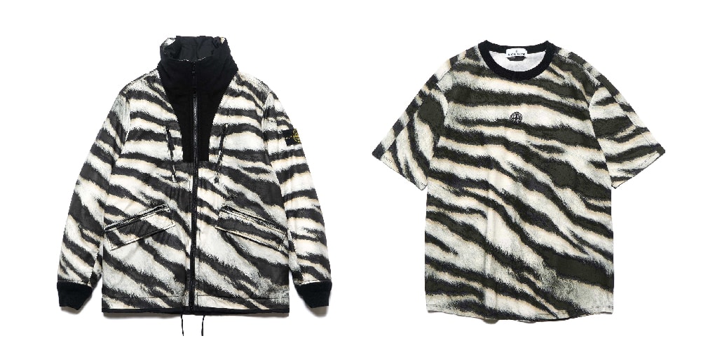 Stone island white tiger camo jacket Clearance