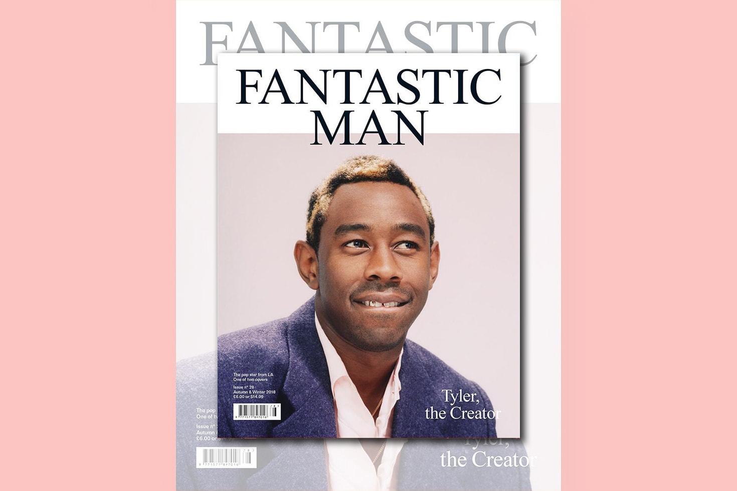 Fantastic Man tyler the creator cover magazine issue  fall winter 2018 Mark Peckmezian september 21 release date story article feature 28