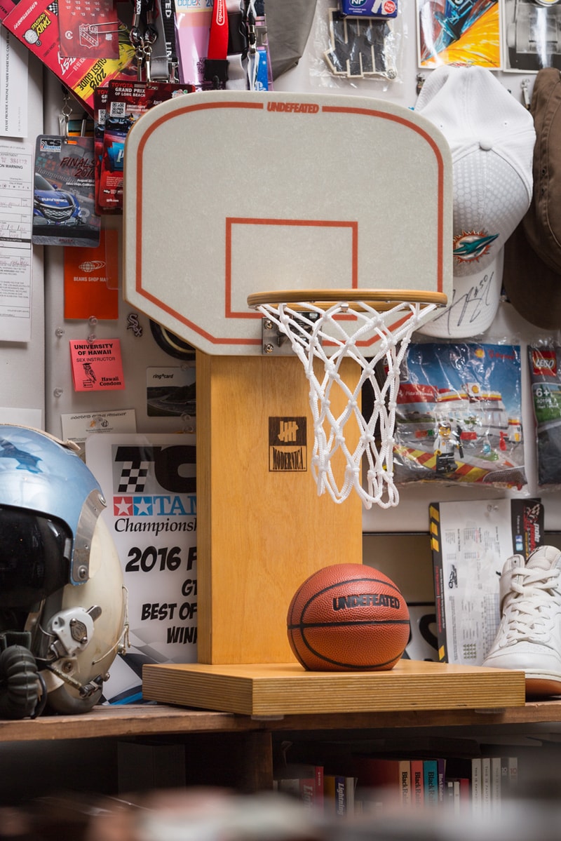 undefeated modernica mini basketball hoop set design craftsmanship sports collectibles objects household decor home