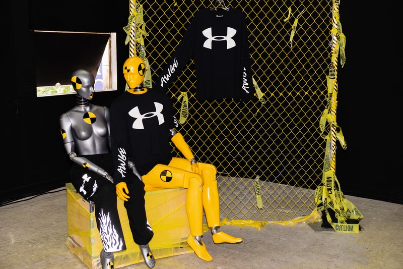 asap rocky under armour awge harlem pop up event inside exclusive photo harlem sneaker collaboration skate park testing logo queue drop release date info september 14 2018