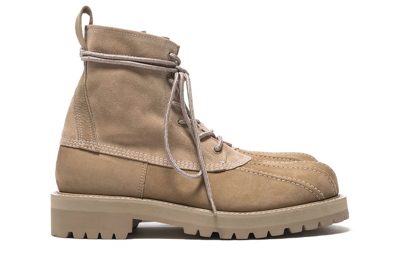 UNDERCOVER Cowhide Suede Duck Boots beige release info fall winter 2018 jun takahashi