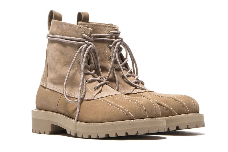 UNDERCOVER Cowhide Suede Duck Boots beige release info fall winter 2018 jun takahashi