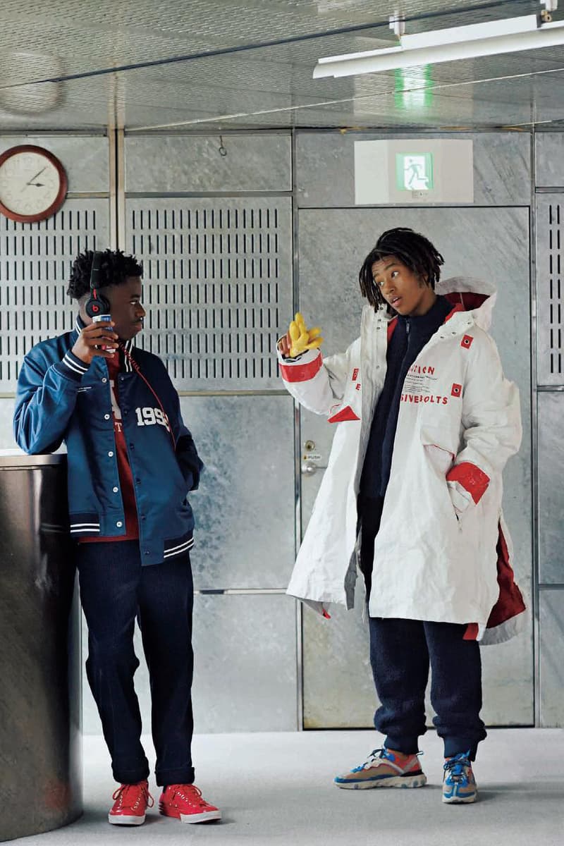 undercover fall winter 2018 order disorder collection editorial popeye magazine japan styling react 87 sneaker collaboration