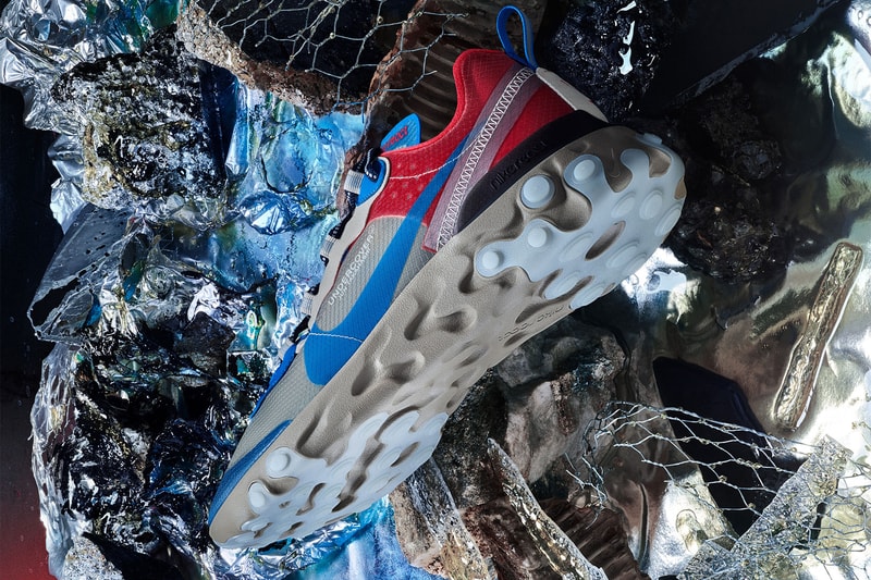 UNDERCOVER x Nike React Element 87 Store List Red Green Blue Clear Orange Octopus