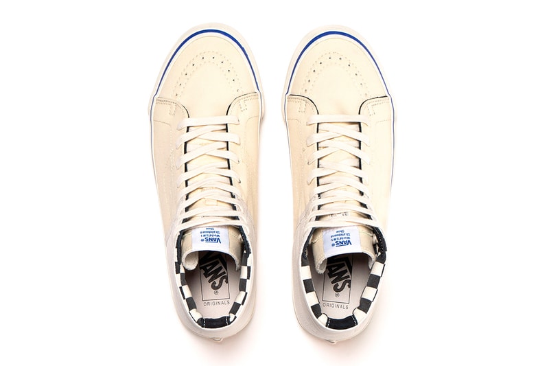 Vans Vault Inside out Pack Follow Up Beige White Blue SK8 Hi Slip On Authentic LX