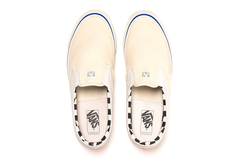 Vans Vault Inside out Pack Follow Up Beige White Blue SK8 Hi Slip On Authentic LX