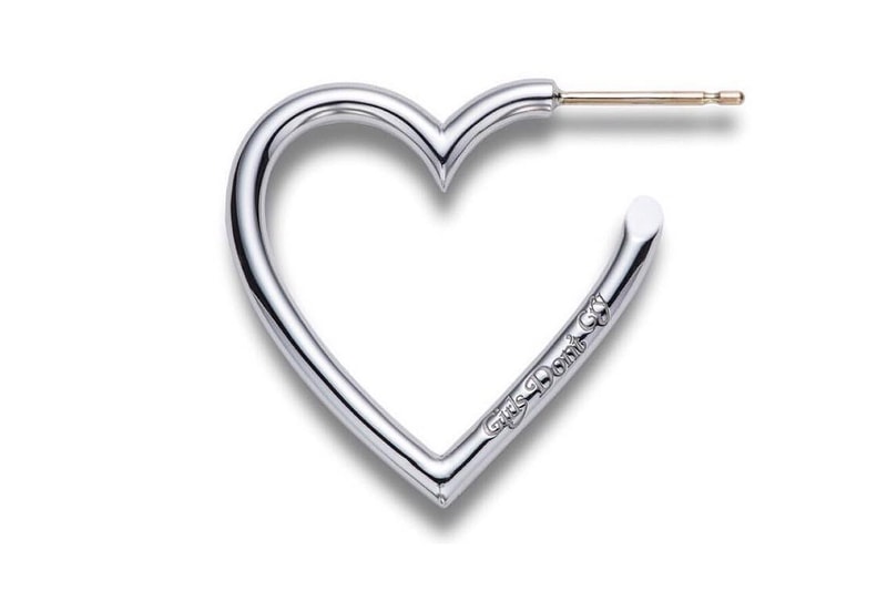 verdy girls dont cry careering japan silver earring heart gold jewelry collection pierce drop release date collaboration info first look hiroshi fujiwara exclusive