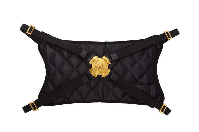 Versace Chest Rig Crossbody Bag multi pocket price purchase buy online black gold accessories