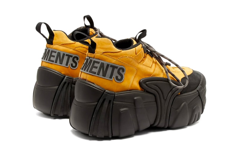 Vetements x SWEAR Suede Platform Trainer release price info purchase sneaker chunky footwear