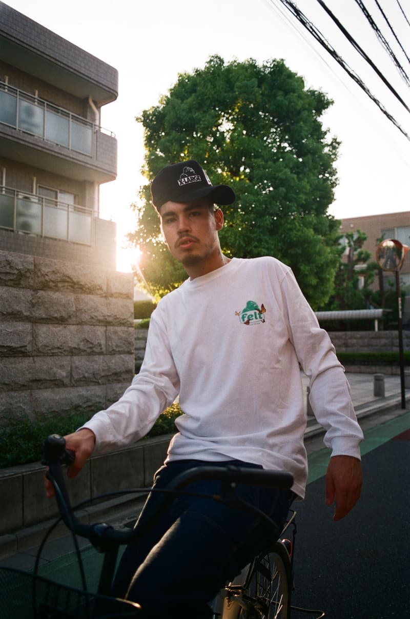 xlarge felt 2018 t shirt collaboration collection fall summer long sleeve tees white black yellow green hoodies dip dyed shoulder bag