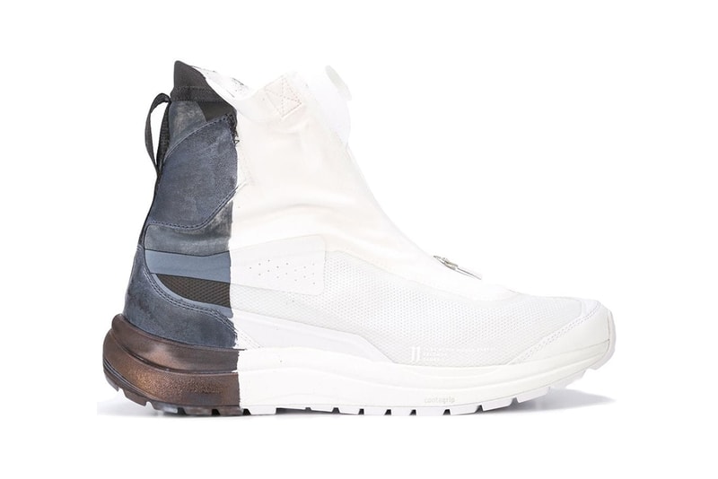 11 by boris bidjan saberi salomon high top painted sneaker runner shoe footwear fall winter 2018 drop release date white bamba BAMBA311XS BAMBA2BLACKDIP dip