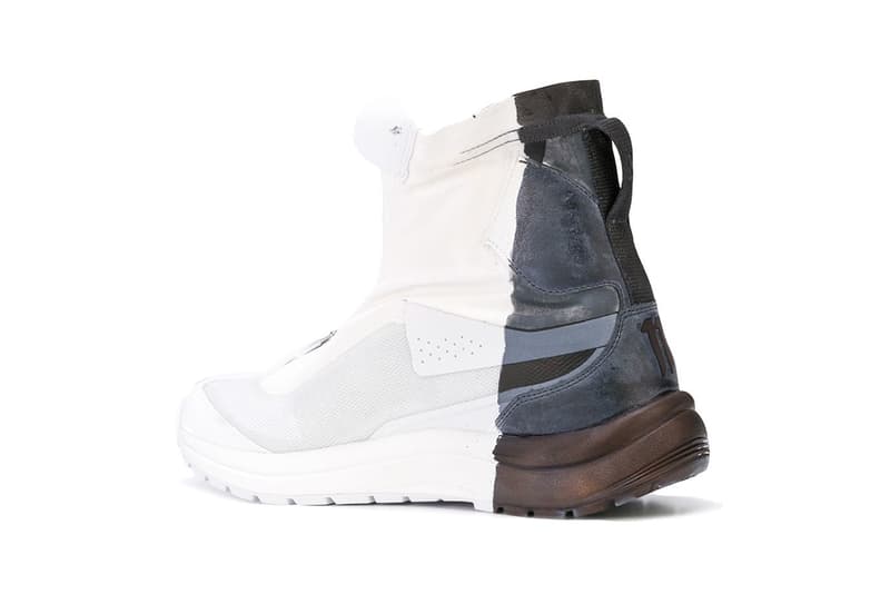 11 by boris bidjan saberi salomon high top painted sneaker runner shoe footwear fall winter 2018 drop release date white bamba BAMBA311XS BAMBA2BLACKDIP dip