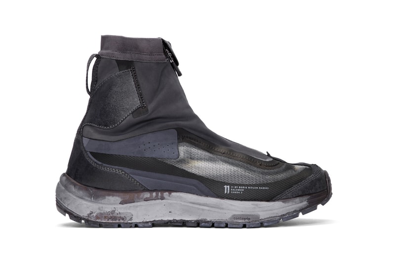 11 By Boris Bidjan Saberi x Salomon Bamba 2 Info high-top sneakers boots trainers footwear sports hiking trail 11 by BBS fall winter 2018 ssense 