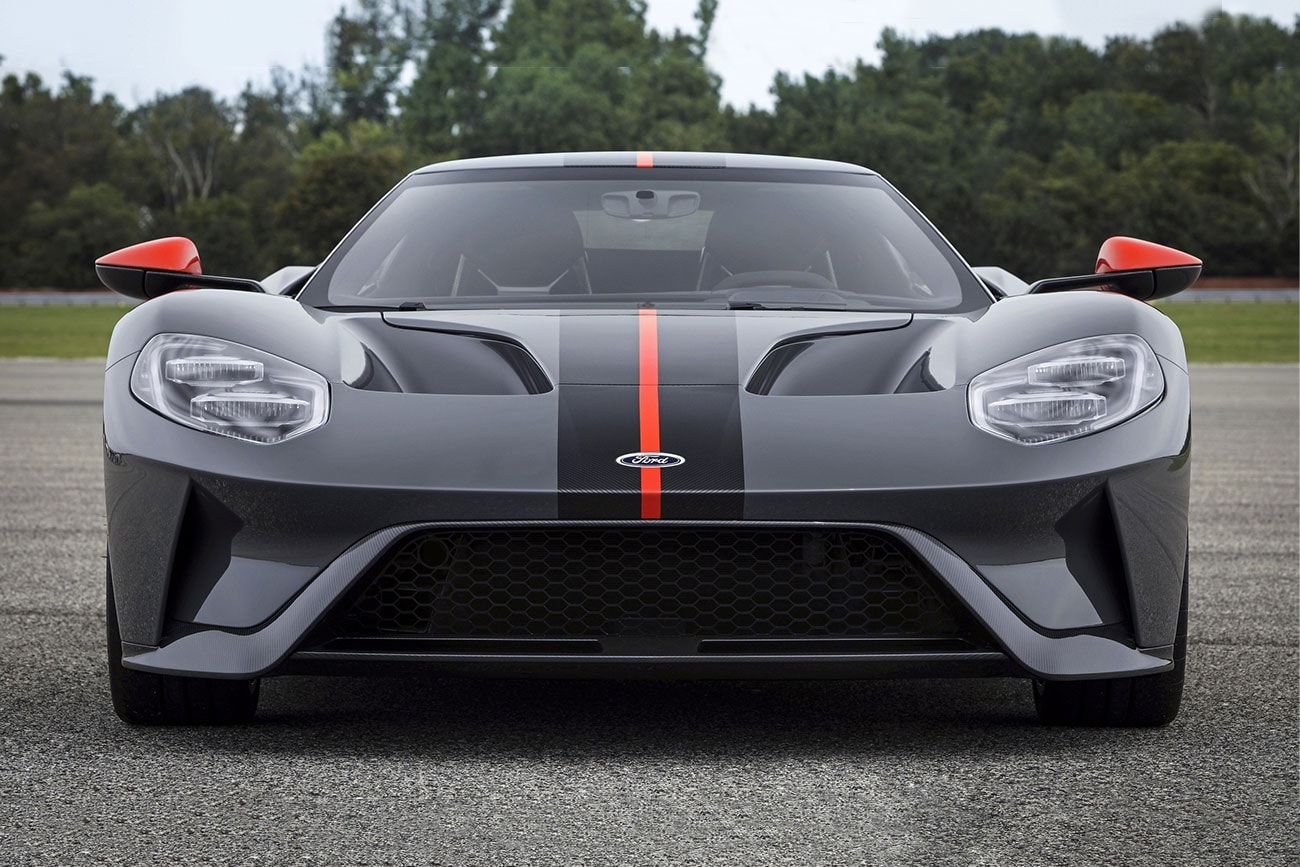 2019 Ford GT Carbon Series Unveil Black Grey orange horsepower car automotive price race-ready