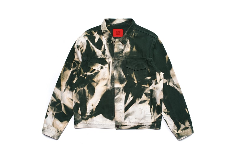 424 Fall/Winter 2018 Drop 1 Release Info bleach dyed fashion denim jacket jeans tie dye fairfax streetwear