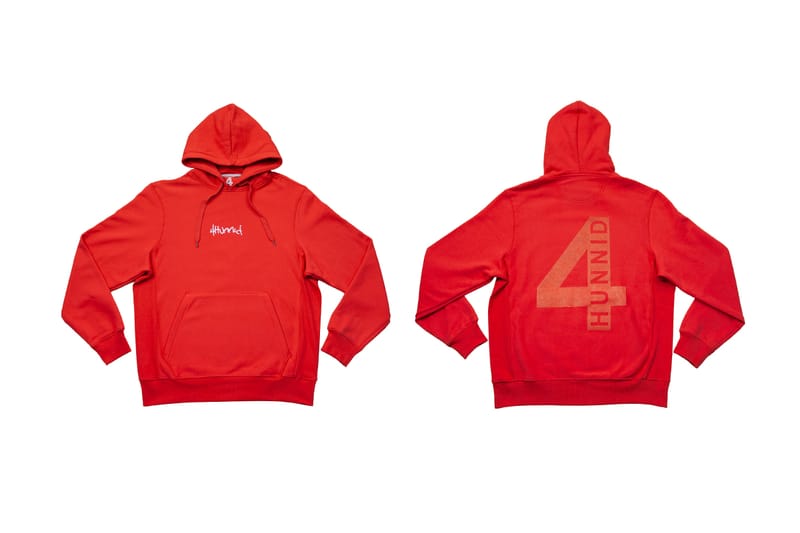 4hunnid red hoodie