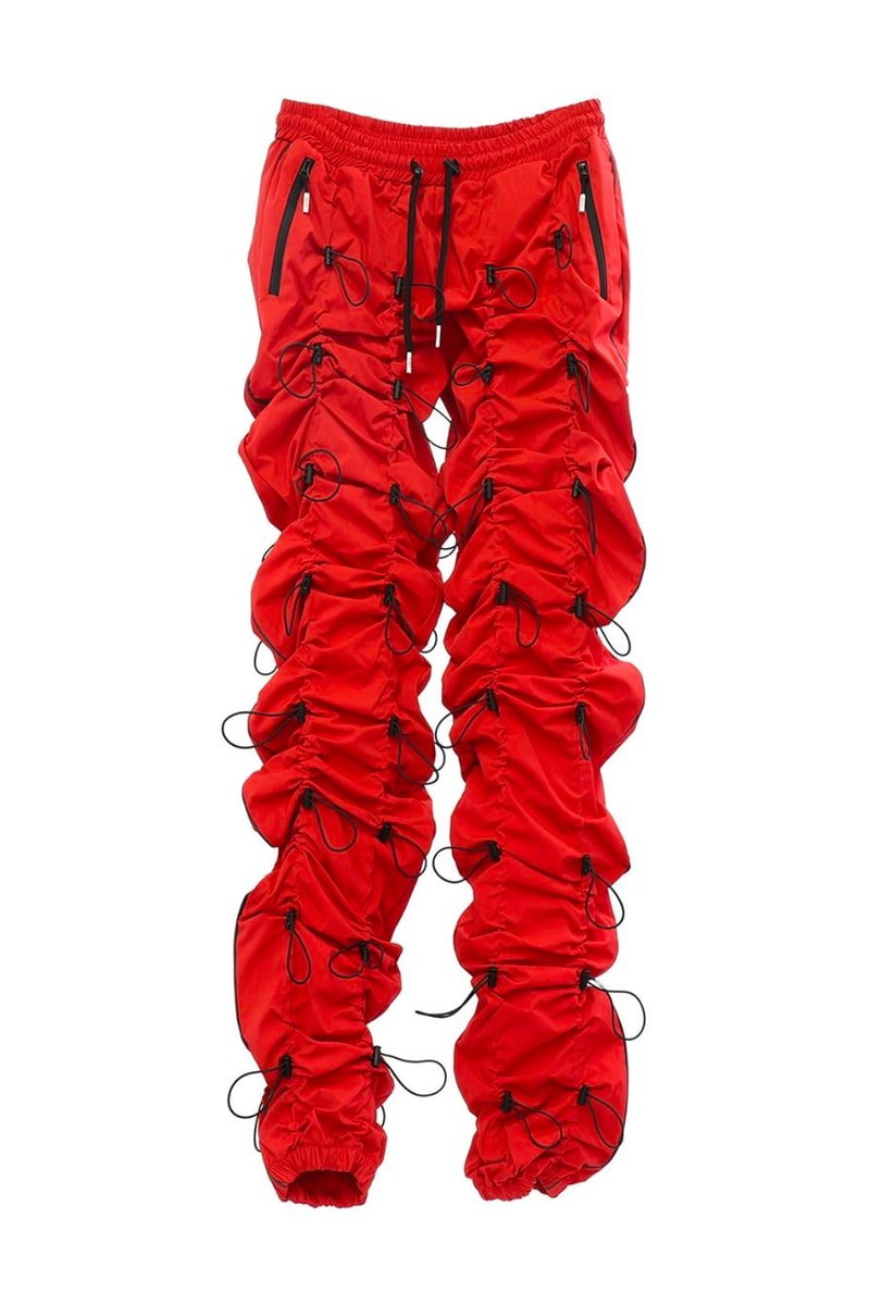 99%IS- Wrinkled Pants Fall Winter 2018 Release Purple Silver Sky Orange Red Brown Grey Percent is Bajowoo Black Cord Zip Tab Toggle CHAlleNGE 