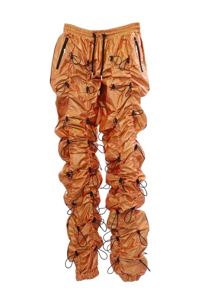 99%IS- Wrinkled Pants Fall Winter 2018 Release Purple Silver Sky Orange Red Brown Grey Percent is Bajowoo Black Cord Zip Tab Toggle CHAlleNGE 