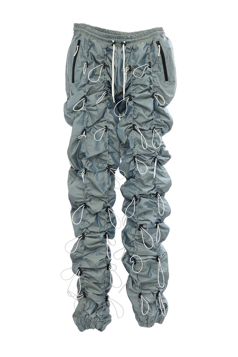 99%IS- Wrinkled Pants Fall Winter 2018 Release Purple Silver Sky Orange Red Brown Grey Percent is Bajowoo Black Cord Zip Tab Toggle CHAlleNGE