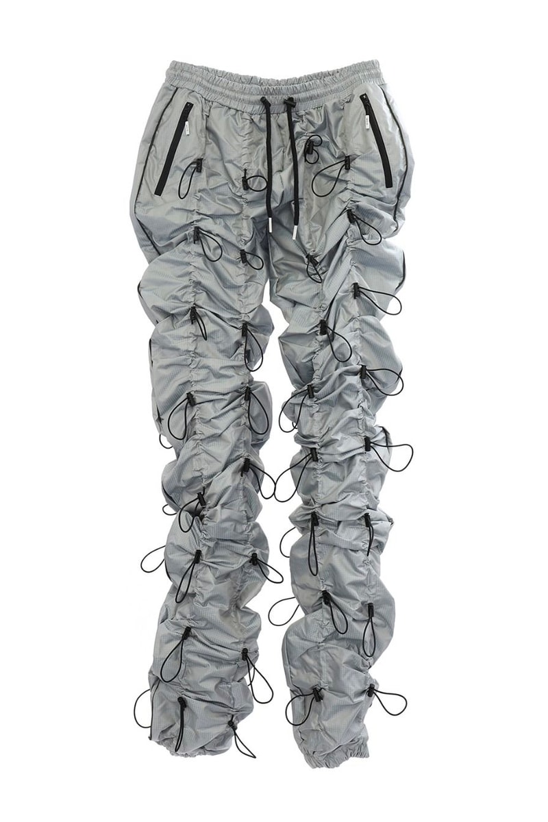 99%IS- Wrinkled Pants Fall Winter 2018 Release Purple Silver Sky Orange Red Brown Grey Percent is Bajowoo Black Cord Zip Tab Toggle CHAlleNGE 