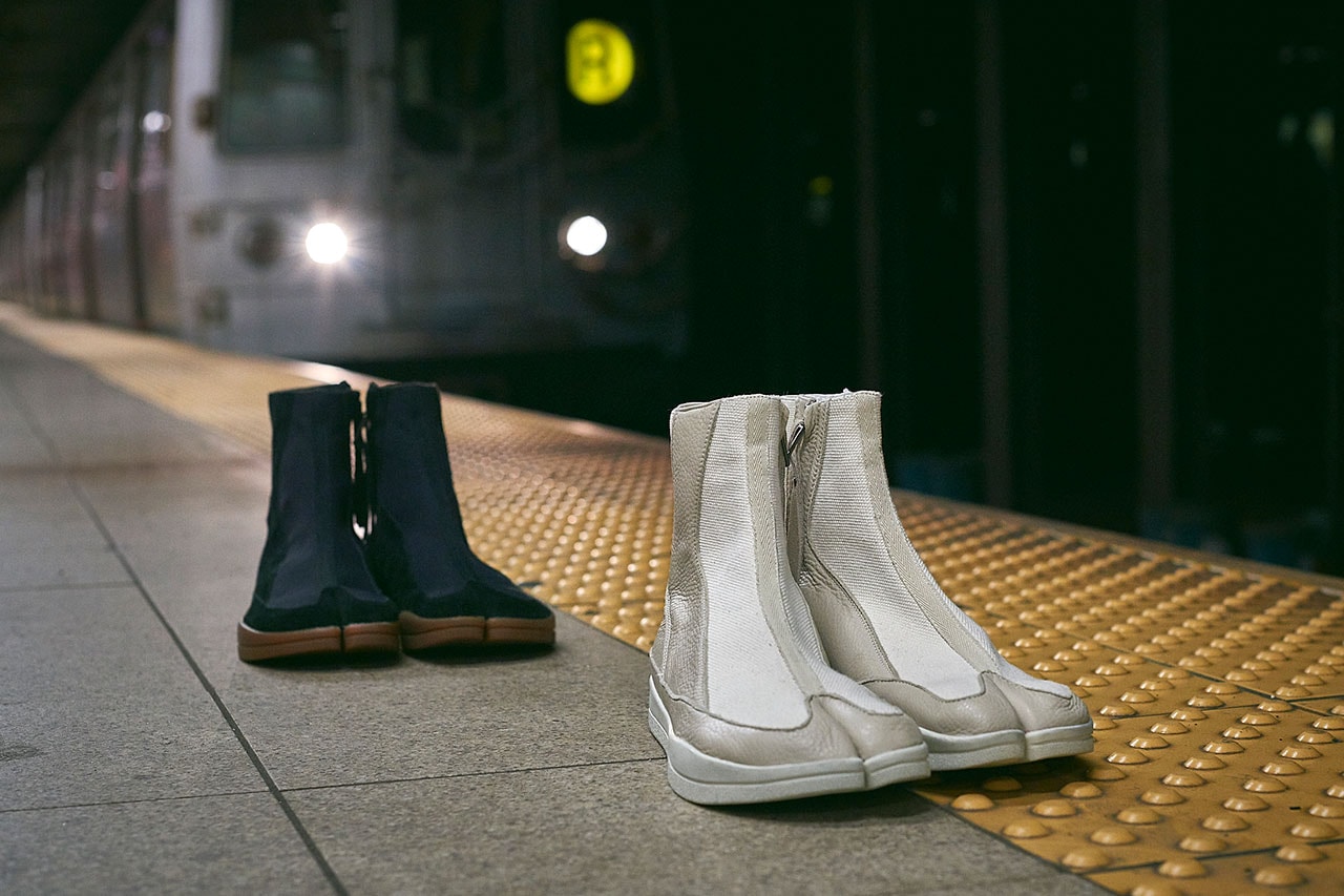 Abasi Rosborough Fall Winter 2018 Tabi Boot Sneaker Release black cream white suede gum sole new york