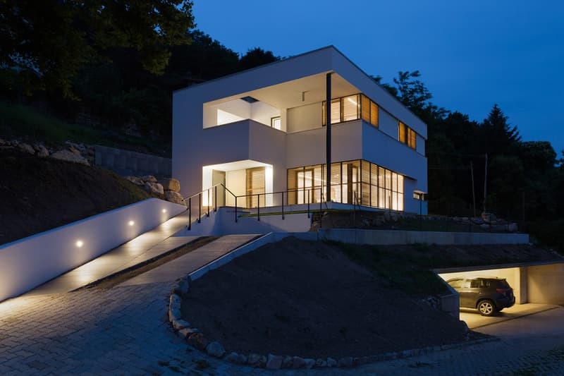 House NM Studio Ecoarch varese italy home hillside architecture design