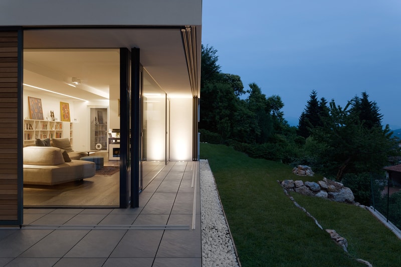 House NM Studio Ecoarch varese italy home hillside architecture design