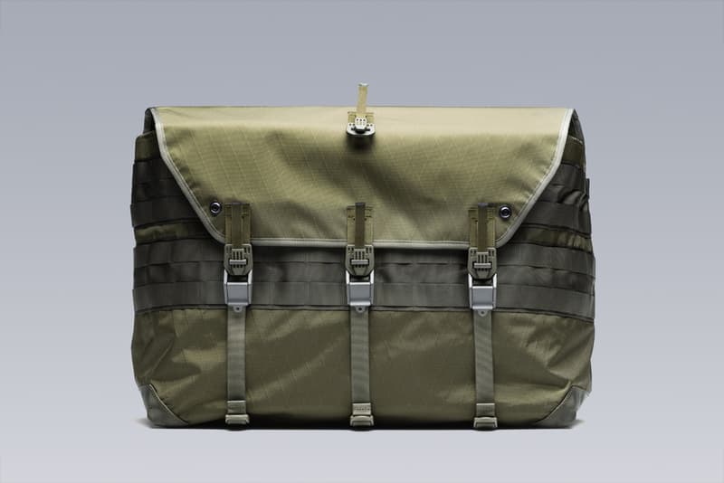 ACRONYM 3A-6TS messenger bag drop release fall winter 2018 olive back removable pouch third arm