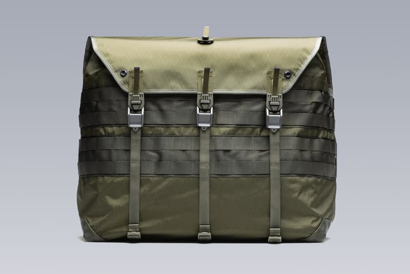 ACRONYM 3A-6TS messenger bag drop release fall winter 2018 olive back removable pouch third arm