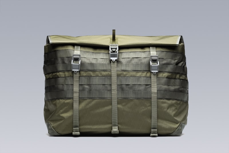 ACRONYM 3A-6TS messenger bag drop release fall winter 2018 olive back removable pouch third arm