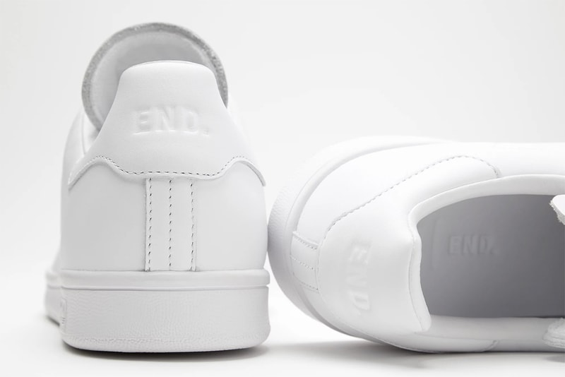 adidas Consortium x END. Stan Smith Collab Details Collaboration Shoes Sneakers Trainers Kicks Footwear Cop Purchase Buy Raffle £99 GBP London Store