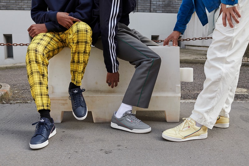 adidas Continental 80 Four New Essential Colorways Details Release Date Details Cop Purchase Buy Lookbook Campaign maroon grey navy yellow Yeezy Powerphase Boost Archive Vintage Stripe