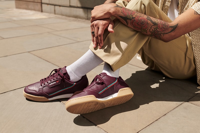 adidas Continental 80 Four New Essential Colorways Details Release Date Details Cop Purchase Buy Lookbook Campaign maroon grey navy yellow Yeezy Powerphase Boost Archive Vintage Stripe