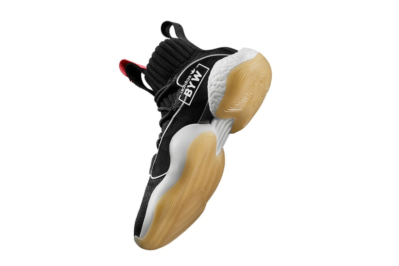 adidas crazy byw x black white gum 2018 november footwear