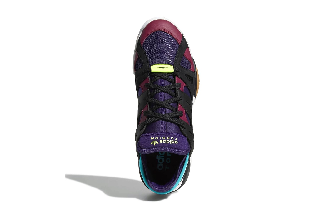 adidas Torsion Dimension Low Dark Plum black blue purple white gum release info sneakers