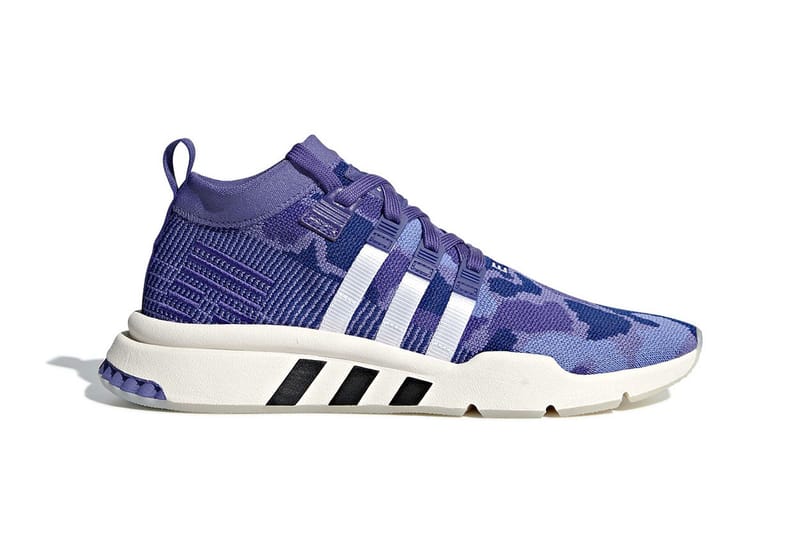 The adidas EQT Support Mid ADV Releases in "Purple Camo"