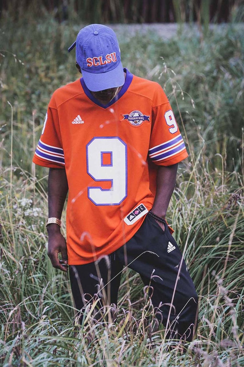 adidas Football 20th Anniversary adam sandler The Waterboy 2018 SCLSU Capsule Collection Collab Collaboration Cop Purchase Buy drop release date info bobby boucher South Central Louisiana State University october 18 19 2018 bobby boucher water bottle jersey coaches varsity jacket hat cap riddell helmet