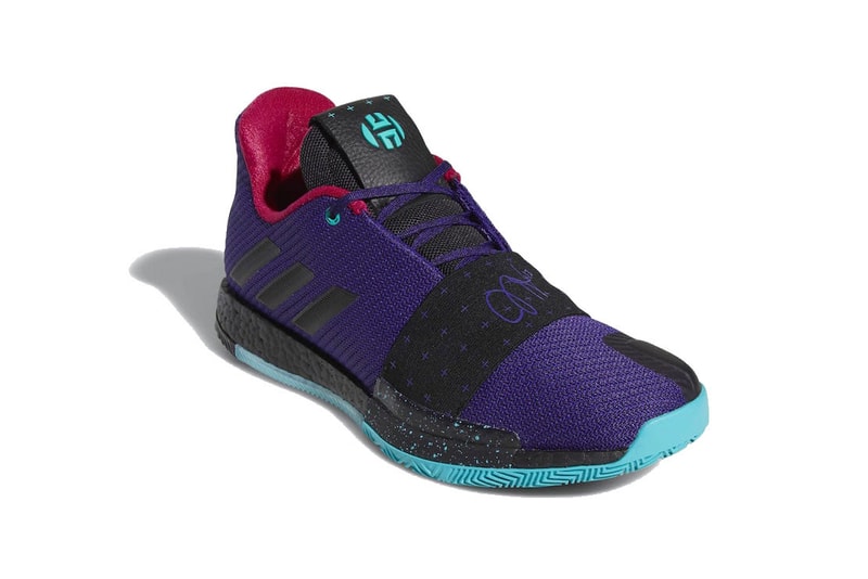 adidas harden vol 3 drew league college purple black hi res aqua