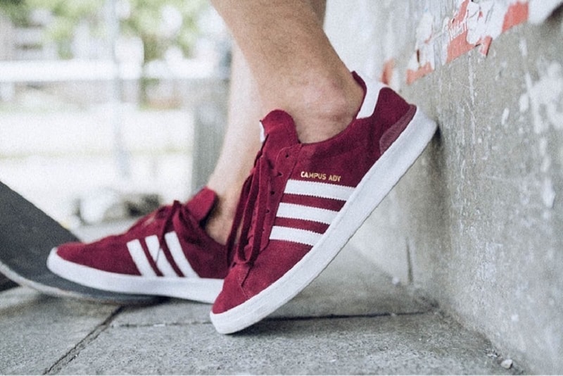 adidas Campus ADV Collegiate Burgundy skateboarding blondey mccoy buy release date price pricing october 6 2018 fall winter red white