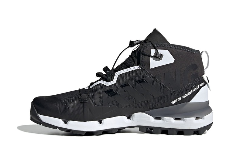 White Mountaineering x adidas Terrex Fast Release Date Shoes Trainers Kicks Sneakers Cop Purchase Buy Black White Monochrome hiking trail technical