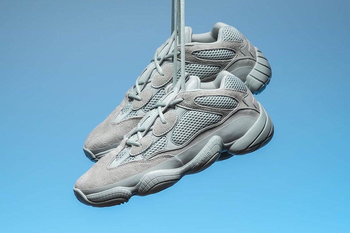 adidas YEEZY 500 Salt Closer Look Light Grey Blue Colorway For Sale Retail Information Release Date