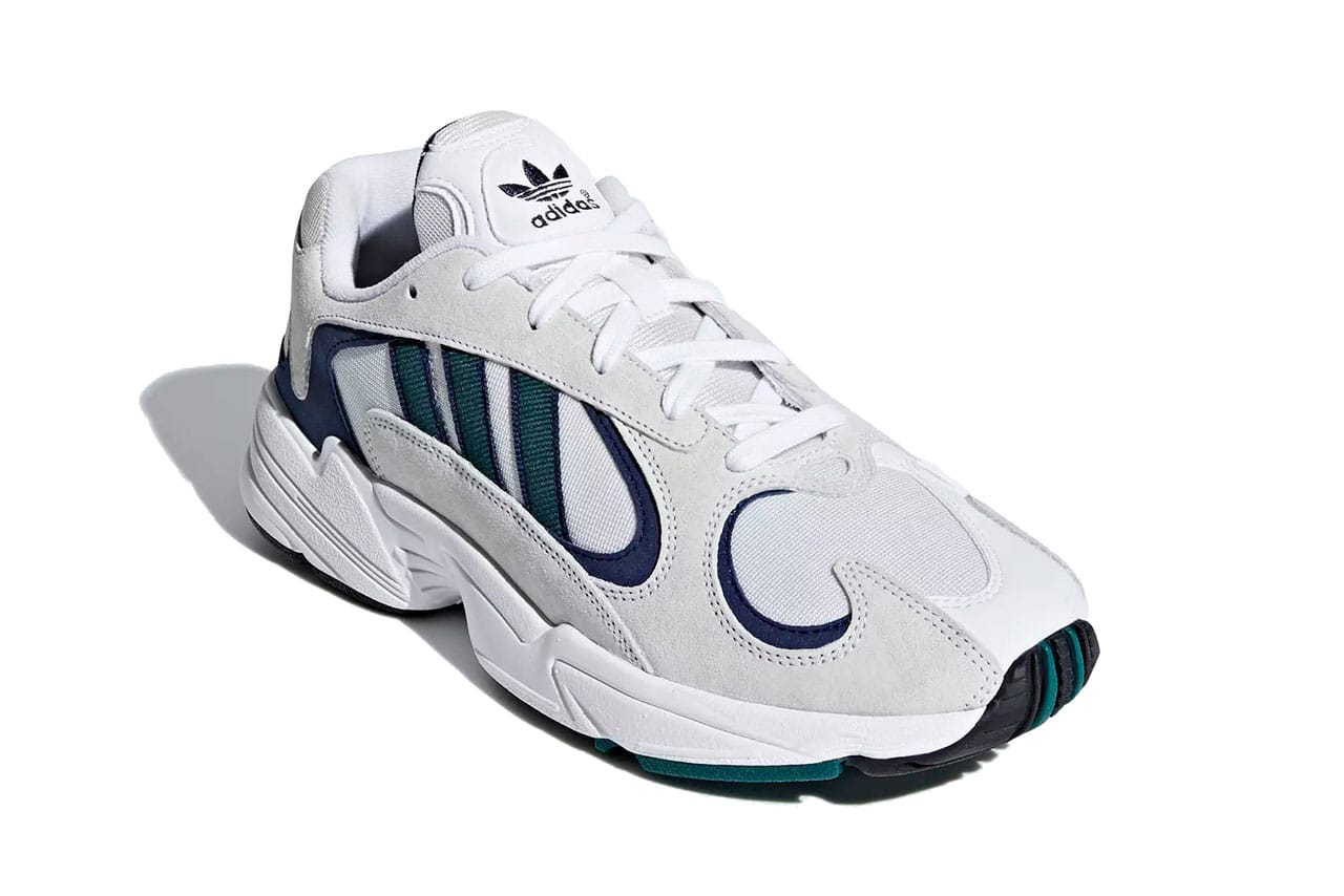 adidas originals yung 1 in white and green