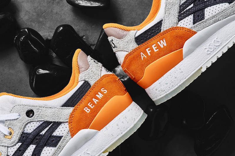 Afew x BEAMS x Asics Tiger Gel Lyte III "Orange Koi" Collection Sneakers Shoes Trainers Kicks First Closer Look Cop Purchase Buy