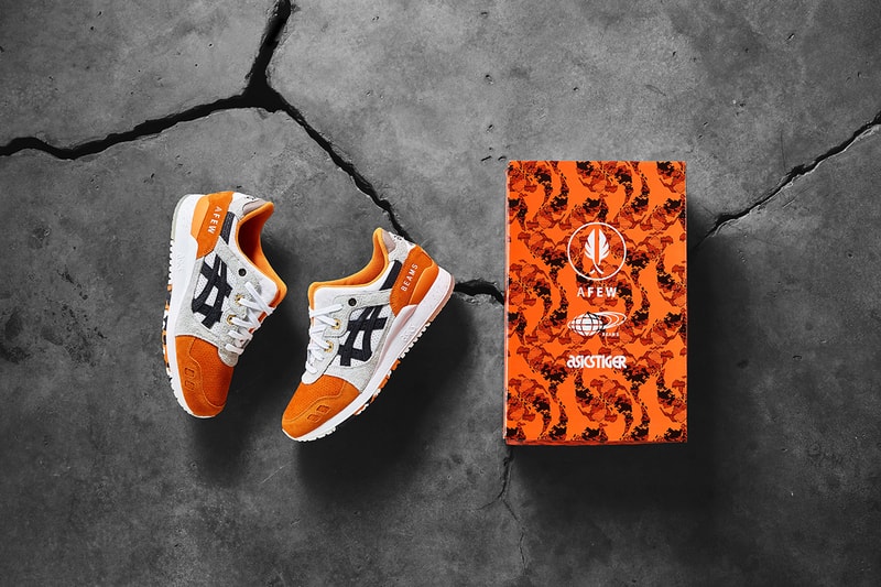 Afew x BEAMS x Asics Tiger Gel Lyte III "Orange Koi" Collection Sneakers Shoes Trainers Kicks First Closer Look Cop Purchase Buy