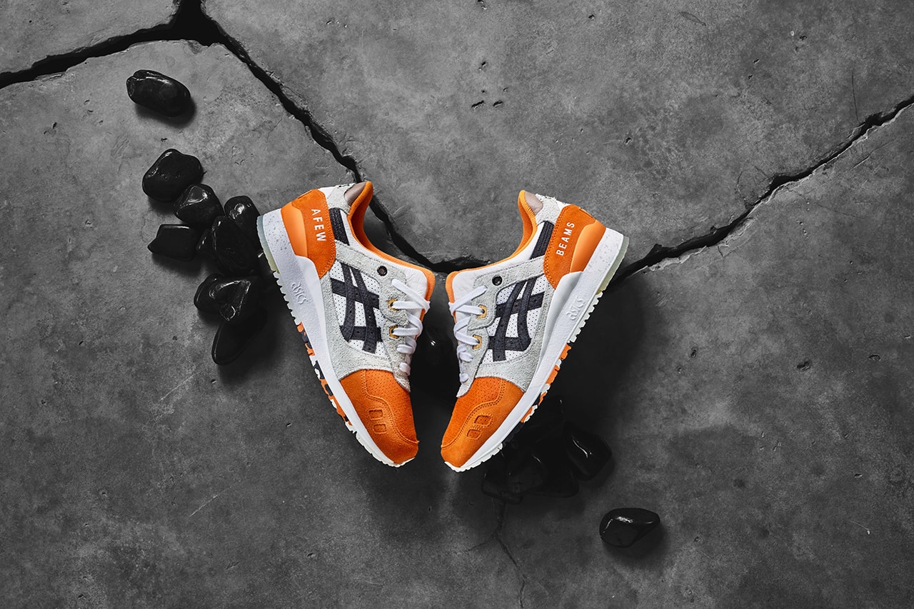 Afew x BEAMS x Asics Tiger Gel Lyte III "Orange Koi" Collection Sneakers Shoes Trainers Kicks First Closer Look Cop Purchase Buy